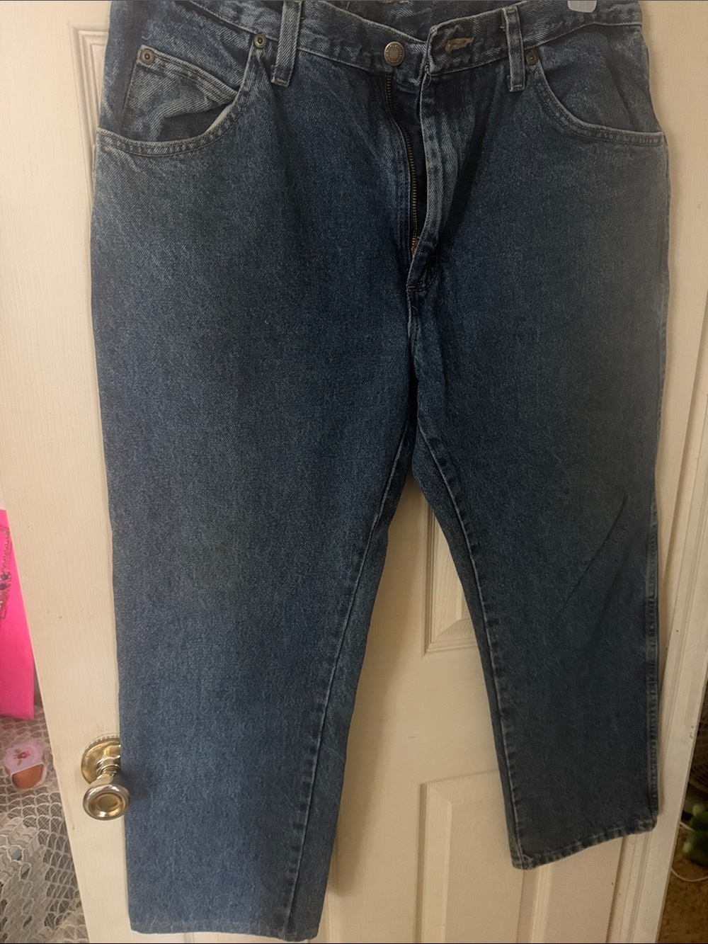 Wrangler’s Men's Relaxed Fit Dark Blue Denim Jeans